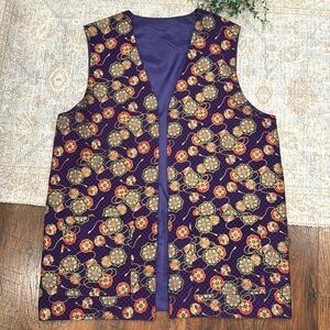 Vintage open front vest